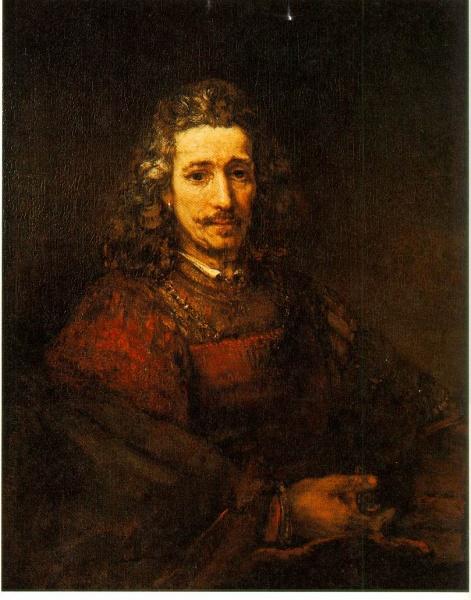 REMBRANDT Harmenszoon van Rijn Man with a Magnifying Glass du France oil painting art